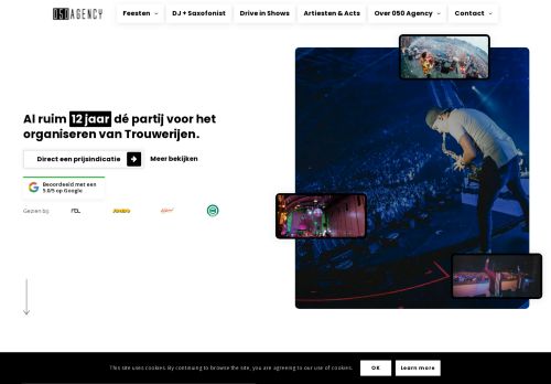Screenshot van 050agency.nl