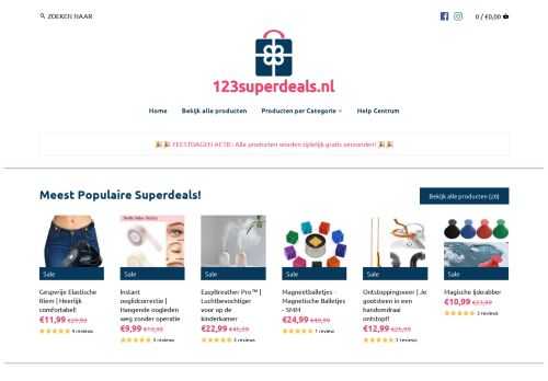 Screenshot van 123superdeals.nl