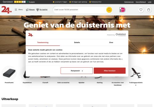 Screenshot van 24hshop.nl