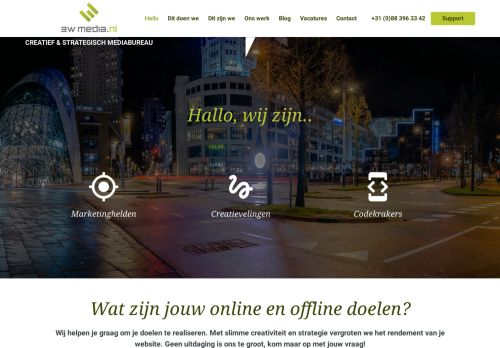 Screenshot van 3wmedia.nl