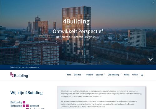 Screenshot van 4building.nl