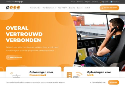 Screenshot van 4com.nl