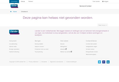 Screenshot van aansluiting.liander.nl