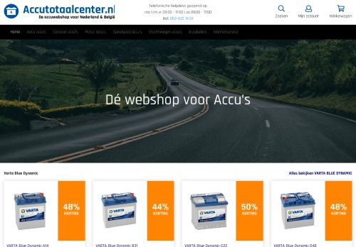 Screenshot van accutotaalcenter.nl