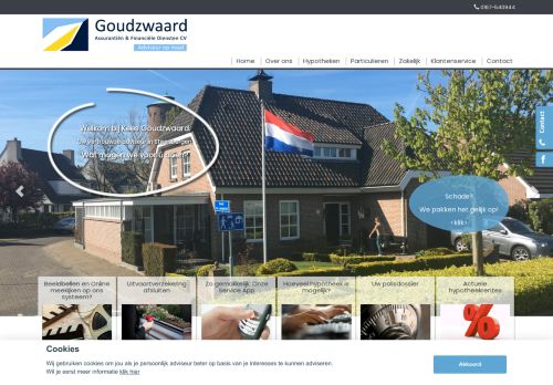 Screenshot van adviseuropmaat.nl