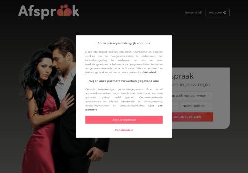 Screenshot van afspraak.nl