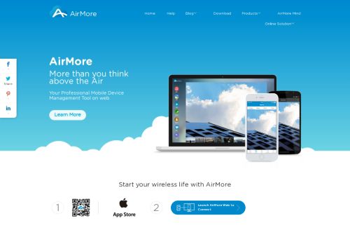 Screenshot van airmore.com