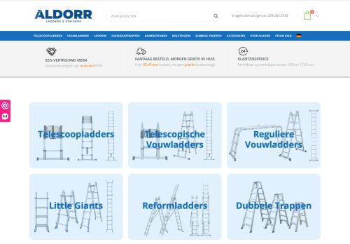 Screenshot van aldorr.nl