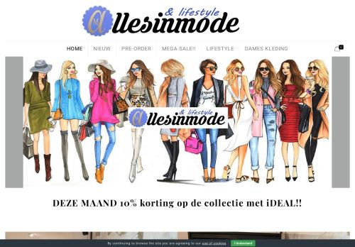 Screenshot van allesinmode.nl