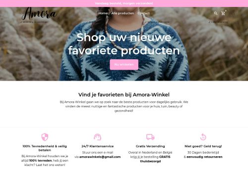 Screenshot van amora-winkel.nl