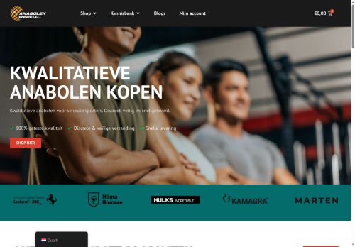 Screenshot van anabolenwereld.com