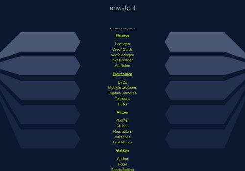 Screenshot van anweb.nl