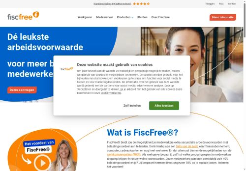 Screenshot van applicatie.fiscfree.nl