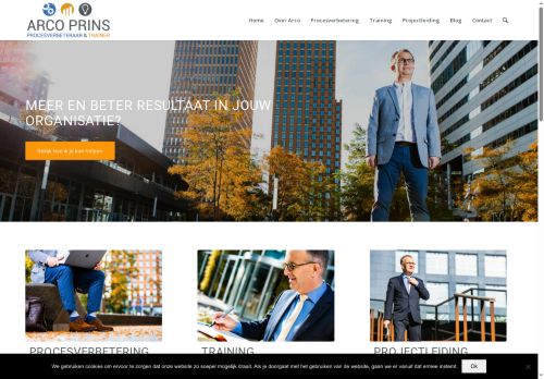 Screenshot van arcoprins.nl