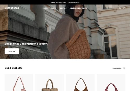 Screenshot van avenue-bags.nl