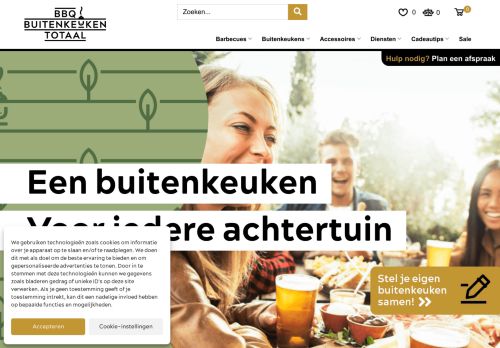 Screenshot van bbqbuitenkeukentotaal.nl