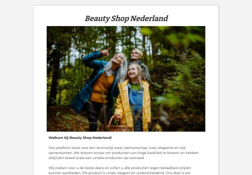 Screenshot van beautyblognederland.nl