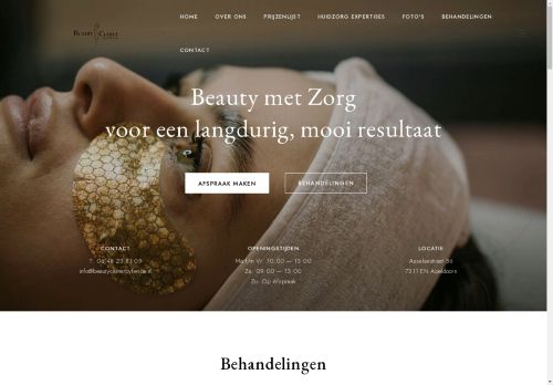 Screenshot van beautycenterbyferide.nl