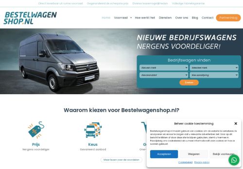 Screenshot van bestelwagenshop.nl