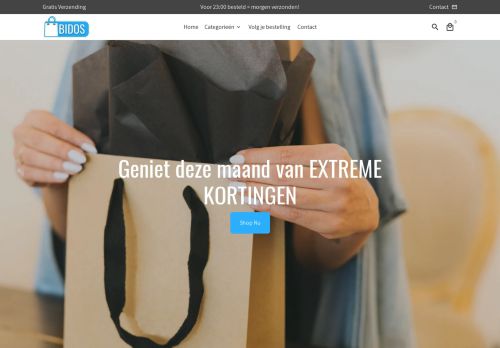 Screenshot van bidos.nl