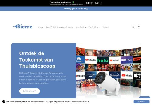 Screenshot van biemz.nl