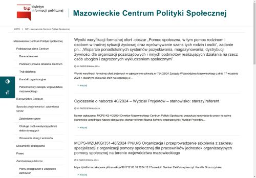 Screenshot van bip.mcps.com.pl