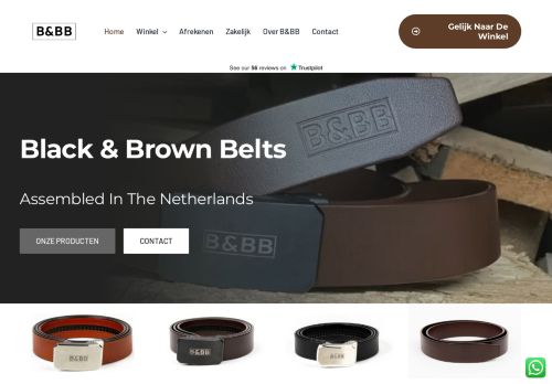 Screenshot van blackbrownbelts.nl