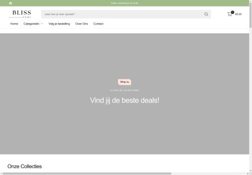 Screenshot van blisshome.nl