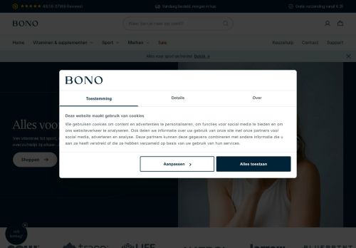 Screenshot van bono.nl