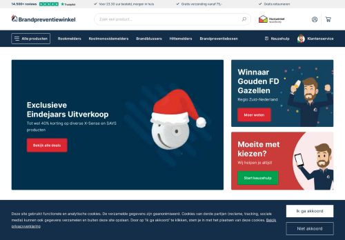 Screenshot van brandpreventiewinkel.nl