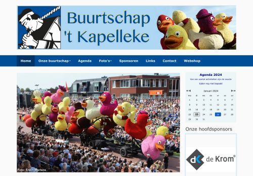 Screenshot van buurtschap-kapelleke.nl