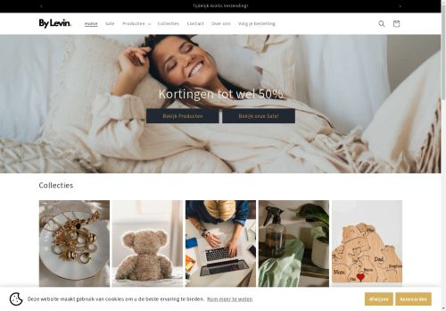 Screenshot van bylevin.nl