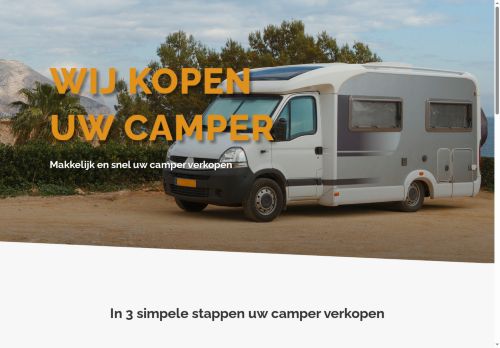 Screenshot van campercentrale.nl