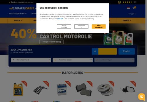 Screenshot van carpartsdirect.nl