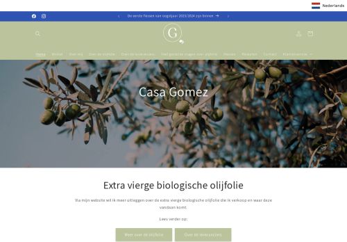 Screenshot van casagomez.nl