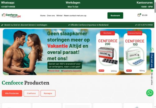 Screenshot van cenforcekopen24.nl
