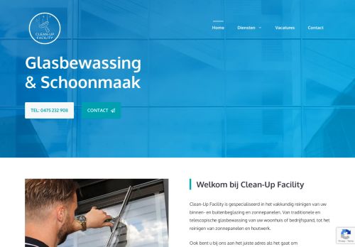 Screenshot van cleanupfacility.nl