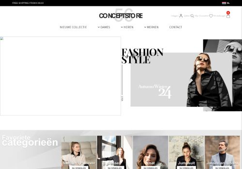 Screenshot van conceptstore56.nl