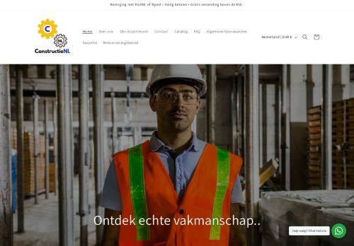 Screenshot van constructienl.nl