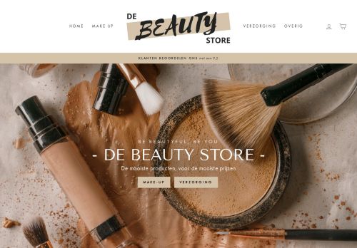 Screenshot van de-beauty-store.nl