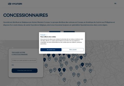 Screenshot van dealernetwork.hyundai.be