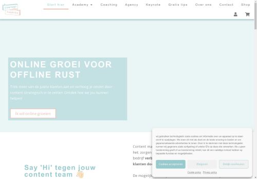 Screenshot van decontentfabriek.be