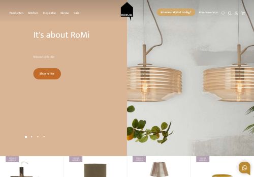 Screenshot van deens.nl