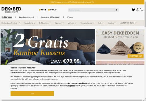 Screenshot van dekbed-discounter.nl