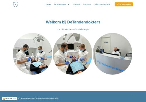 Screenshot van detandendokters.nl