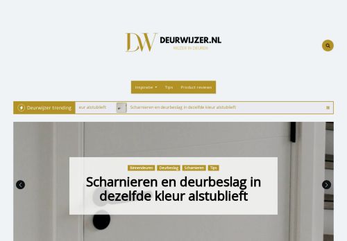 Screenshot van deurwijzer.nl