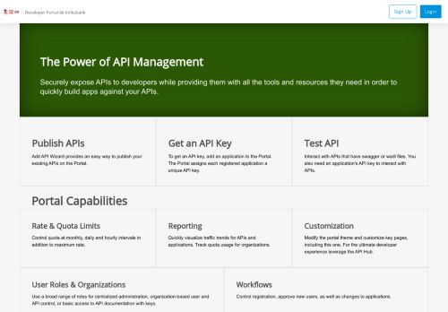Screenshot van developer.devolksbank.nl