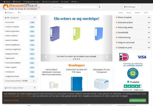 Screenshot van discountoffice.nl