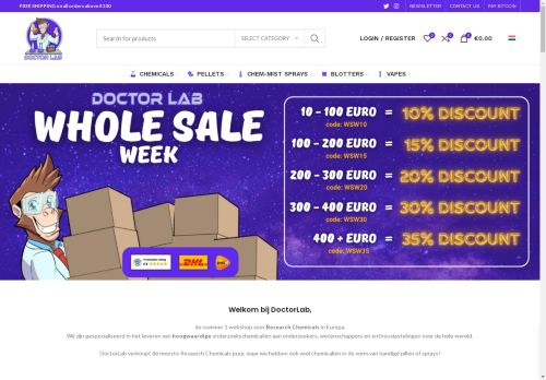 Screenshot van doctorlab.nl