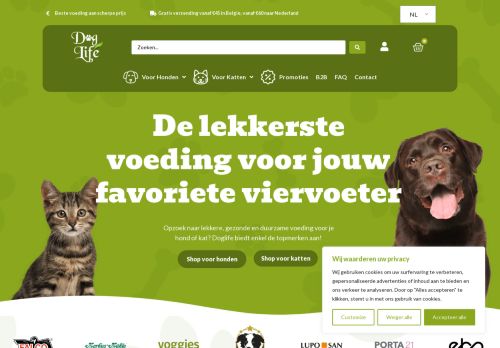 Screenshot van doglife.be